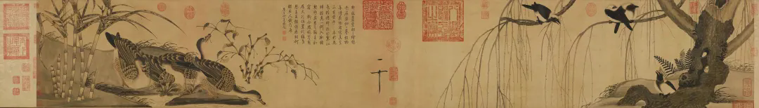 北宋 赵佶 柳鸦芦雁图卷 上海博物馆藏 北宋 赵佶 柳鸦芦雁图卷 上海博物馆藏